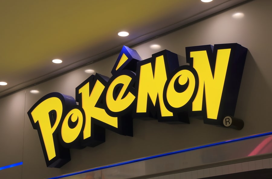 Pokemon logo sign brand activation