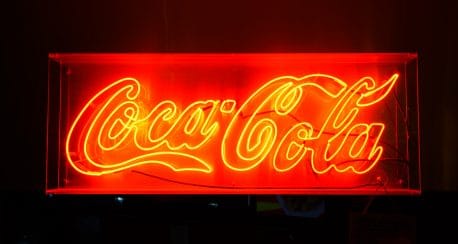 Retro Coca-Cola sign for an experiential marketing campaign